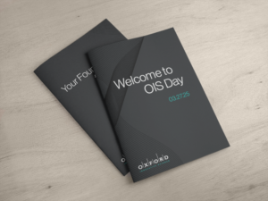 two catalogues lying on a light wooden surface mockup a14600